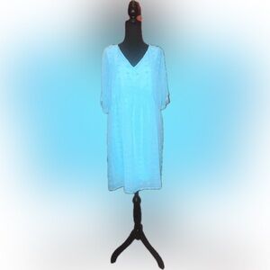 Light Blue Textured Dress